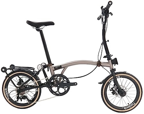 Folding Bike : Kcolic 16inch Folding Bike Adult Bicycles New Three Stage Portable Exercise Bike Outdoor Travel 9 Speed Bike Adult Bicycle J, 16inch