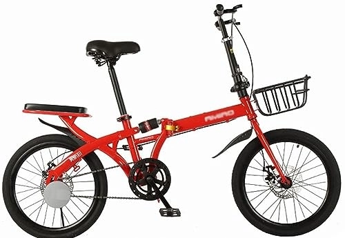 Folding Bike : Kcolic 20Inch Folding Bicycle, 7 Gears, Carbon Steel, Quick Fold with Mudguards, Folding Bicycle for Adults A, 20inch