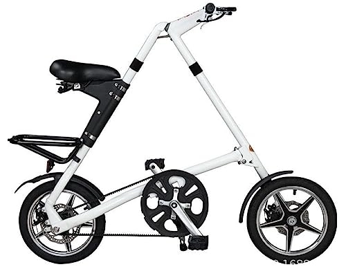 Folding Bike : Kcolic Mini Folding Bicycle 16 "Dual Disc Brakes Folding City Bike Wheel Aluminum Frame B, 16inch