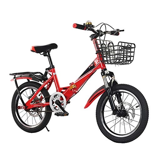 Folding Bike : KJHGMNB Folding Bicycles, Children's Folding Bicycles, Upgraded And Thickened Body Shock Absorbers, High Precision, Anti-Rust, Ten Seconds To Quickly Fold, Stand, Have A Range, And Be Folded