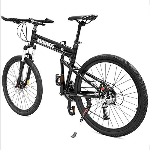 Folding Bike : KKKLLL 26 Inch Folding Mountain Bike Bicycle Adult Off-Road Aluminum Alloy Shock Absorber Bicycle 30 Speed Male