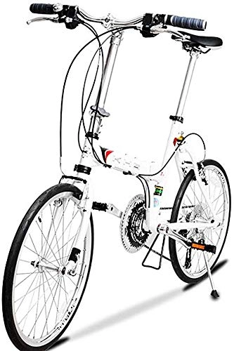 Folding Bike : KKKLLL Folding Bicycle Chrome Molybdenum Steel Frame Adult Men and Women Shift Bicycle 20 Inch 3 Speed