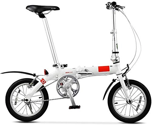 Folding Bike : KKKLLL Folding Bicycle Ultra Light Men and Women Mini Portable Small Wheel Bicycle 14 Inch