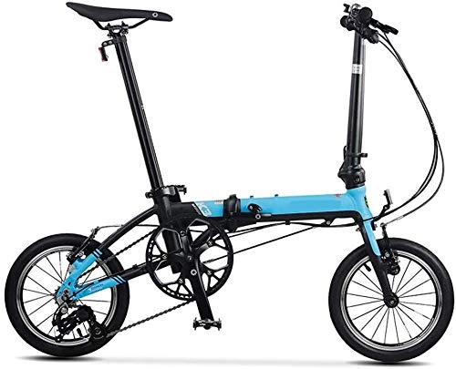 Folding Bike : KKKLLL Folding Bicycle Wheel City Commute Men and Women Bicycle Color 14 Inch 3 Speed