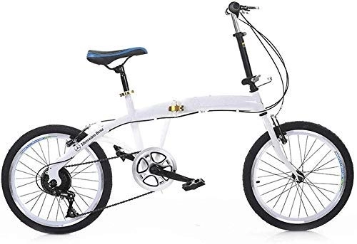 Folding Bike : L.HPT 20 Inch Folding Bicycle Shifting Folding Bicycle - Children's Bicycle Male And Female Pedal Folding Bicycle
