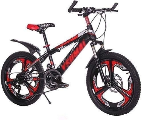 Folding Bike : L.HPT Folding Bikes Children's Bicycle Student 20 Inch One Wheel Bicycle Double Disc Brake Shock 21 Speed ?Shift Mountain Bike Spring And Summer Travel Car