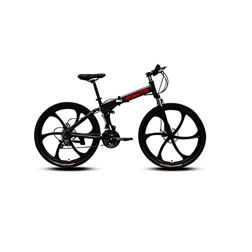 Folding Bike : LANAZU Adult Bike, Mountain Bike, Variable Speed 26 Inch Bike, Foldable, Suitable for Mobility, Adventure