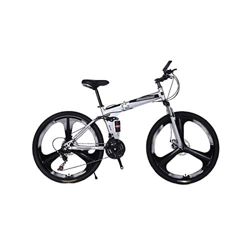 Folding Bike : LANAZU Adult Road Bicycle, High Carbon Steel Frame Off-road Variable Speed Bicycle, Foldable Bicycle, Suitable for Transportation and Adventure