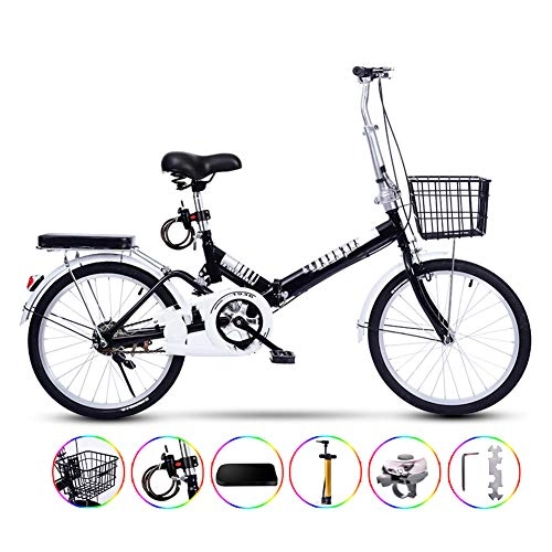 Folding Bike : LCLLXB Folding Bicycle Adult Ultra Light with Disc Brakes Mens / Womens Hybrid Road Bike, C