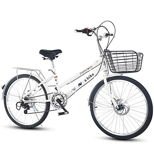 Folding Bike : LHSUNTA Foldable Bicycle, Lightweight Commuter City Bike 7 Speed Easy To Install For Adult Unisex