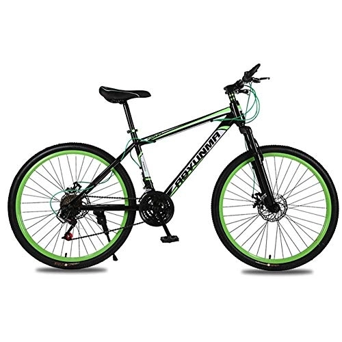 Folding Bike : LHSUNTA Mountain Bike, Folding Bicycle, Adult 26 Inch 21 Speed Shock Dual Disc Brakes Student Bicycle, Assault Bike