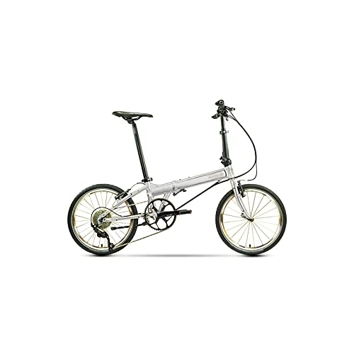 Folding Bike : LIANAIzxc Bikes Folding Bicycle Bike Aluminum Alloy Frame (Color : White)