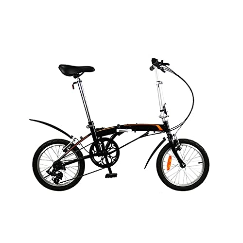 Folding Bike : Liangsujian Folding Bicycle Dahon Bike High Carbon Steel Frame With Fender 16 Inch 3 Speed City Commuting Portable