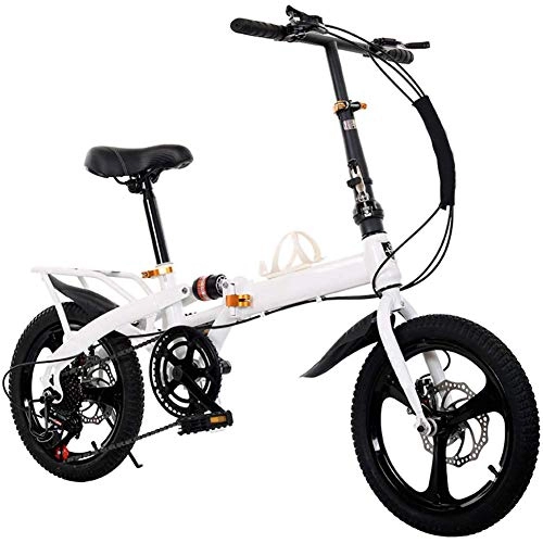 Folding Bike : LIERSI Folding Bike for Adults, 20" Bicycle / Commute Ebike with Professional 7 Speed Transmission Gears Shock Absorption
