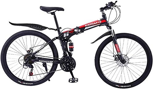Folding Bike : Lightweight Folding Mountain Bike, Adult Mountain Bike, Foldable Bicycle for Women Men, 26 Inch Variable Speed Damping Folding Bicycle