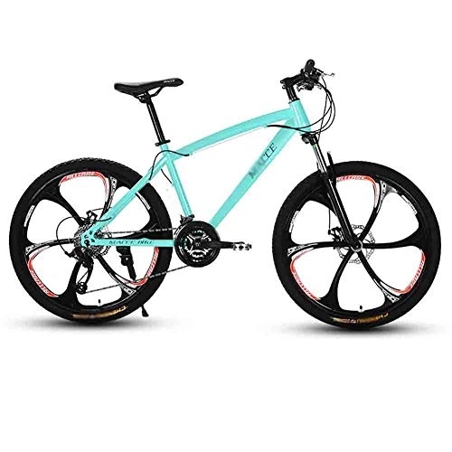 Folding Bike : LILIS Mountain Bike Folding Bike Adult MTB Bicycle Road Bicycles Mountain Bike For Men And Women 24In Wheels Adjustable Speed Double Disc Brake (Color : Blue, Size : 24 speed)