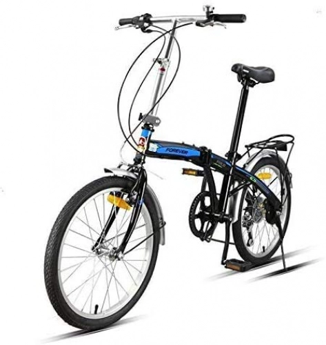 Folding Bike : LJ Bikes, Mountain Bikes, Folding Bicycle, 20 inch Variable Speed Child Folding Bike Ultra Light Speed Portable Bicycle