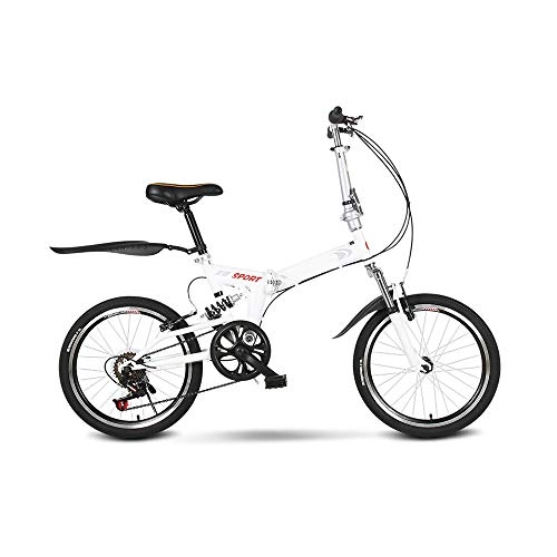 Folding Bike : LLCC Compact Bike Folding Bicycle for Adult, 20 Inch Portable Mountain Bike City Bicycle