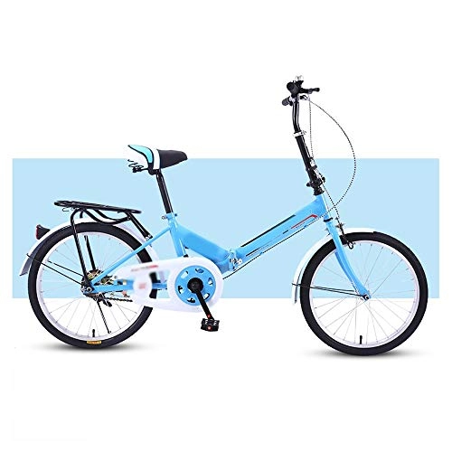 Folding Bike : LLCC Compact Bike Folding Bike Bicycle20 Inch Adult Student Single Bicyclee Lightweight Bike