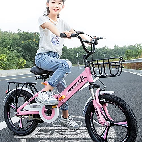 Folding Bike : LLF Folding Bike, Foldable Bicycle for Adult Student, Ultra-Light Portable Women's City Mountain Cycling for Outdoor Sports(Size:22inch, Color:Pink)
