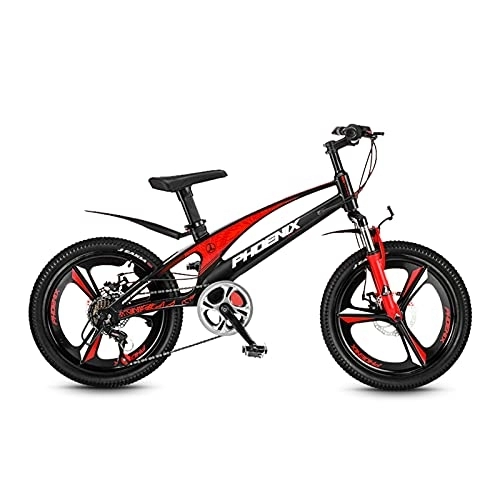 Folding Bike : LLF Mountain Bike, 7 Speed Folding Bike Non-Slip Bike for Adults Sport Wheels Disc Brake MTB Bicycle Track Bike Road Bikes(Size:18inch, Color:Red)