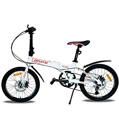 Folding Bike : LNX Folding Bicycle - Children Teens Student Bike - Double brake - Lightweight - City commute - Outdoor Sports Cycling