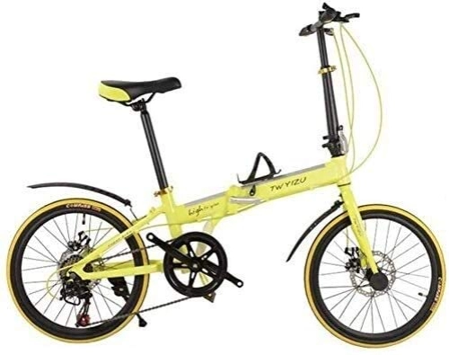 Folding Bike : Longteng Kids Bikes Aluminum Alloy Folding Car 7-speed Disc Brakes Folding Bicycle Youth Bicycle Sport Bike Leisure Bike (Color : 1, Size : 16 inches.)
