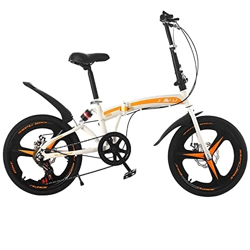 Folding Bike : Lovexy Men women teens Universal 20in folding bike adult teenager folding city bike Quick Fold System single speed urban road bicycle for Outdoor Cycling Travel Work Out And Commuting