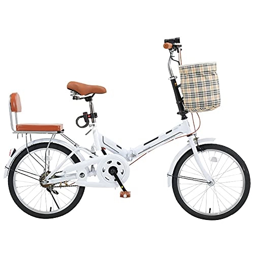 Folding Bike : Lwieui Mountain Bike Black Folding Bike 7 Speed And Save Space Better Like, Height Adjustable Seat, With Basket And Back Seat For Mountains And Roads