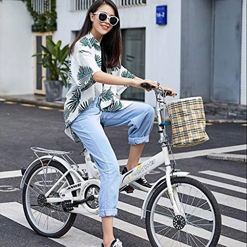 Folding Bike : LXYStands Portable Folding Bicycle 20 Inch Lightweight Mini Folding Bike Small Ultra Light Bicycle Cycling Bikes Adult Student Male Female Office Workers Bike Road Bike