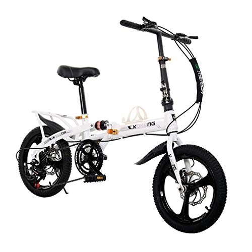 Folding Bike : Lxyxyl Primary School Mountain Bike - Aluminum Alloy Shock Absorber Unisex Suitable for 8-10 Year Old Student Sports Bicycle (Size : 16inch)