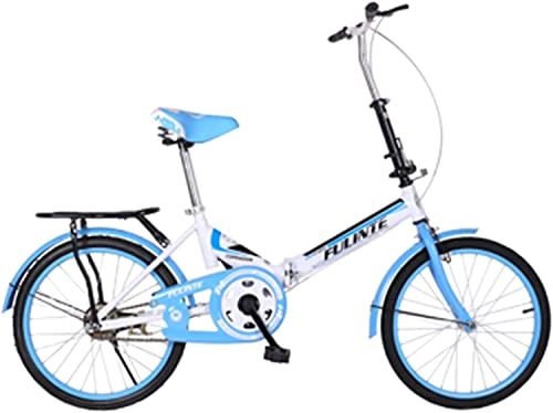 Folding Bike : LZZB Folding Bike for Adults, Premium Mountain Bike - Alloy Frame Bicycle for Boys, Girls, Men and Women - 20 inch, B