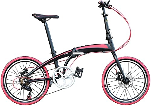Folding Bike : LZZB Folding Bike for Adults, Premium Mountain Bike - Alloy Frame Bicycle for Boys, Girls, Men and Women - 20 inch, C, 20Inch