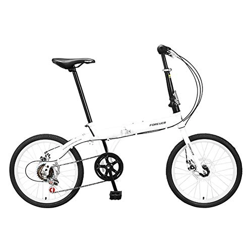 Folding Bike : Marky Folding Bike 20Inch Steel Brake 6 Speed Urban Commuter Bicycle for Shift Leisure