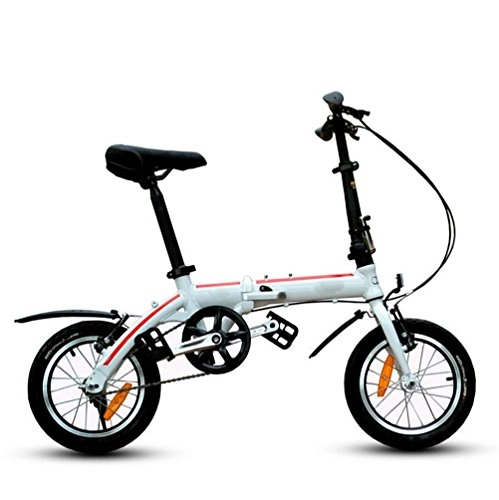 Folding Bike : MASLEID 14-inch mini-Folding Bike with Aluminum Alloy Bicycle for Students & Children