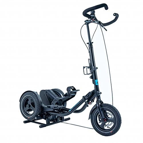 Folding Bike : ME-MOVER Fit Folding Bike Black+Bike Trainer SET - The Ideal Flexible Training Combination. Fun and Efficient Outdoor Full-Body Workout on the Training Foldable Bike - Use for your Workout Programme