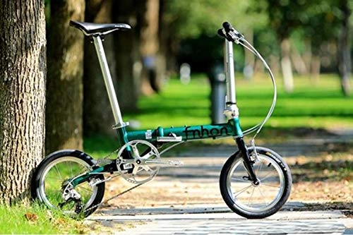 Folding Bike : MEICHEN Aluminum Folding Bike 14" 16" V Brake 3 Speed 9T 13T 17T Mini Bike Urban Commuter Bicycle Foldable, 14inchI