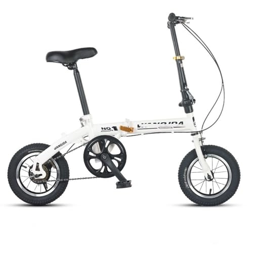 Folding Bike : MeyeLo Foldable bike, folding bike, three -stage folds, lighter, compact and sensitive, robust frame made of carbon steel, 12 inches for adults, 1
