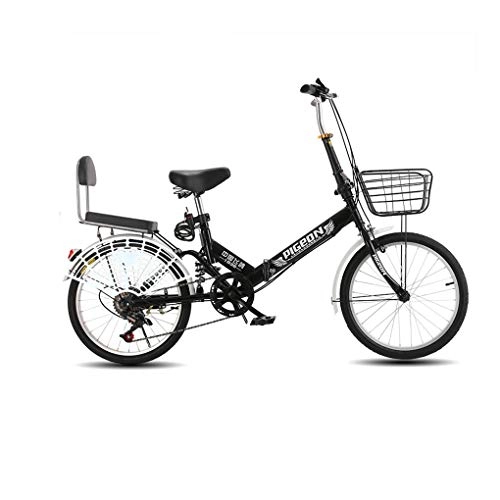 Folding Bike : MGW Bike Folding Bicycle with 20-inch Shock Absorption and Variable Speed, Ultra-light Riding