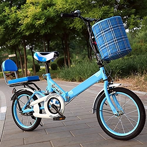 Folding Bike : Mini Portable Commuter Bike, Comfortable Mobile Portable Compact Lightweight Folding Bicycle Adult Student Lightweight Bike, Blue, 20 inches