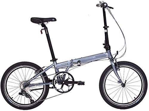 Folding Bike : Mnjin Road Bike Folding Bicycle Mountain Bike Speed Adult Student Bicycle 20 Inch 8 Speed