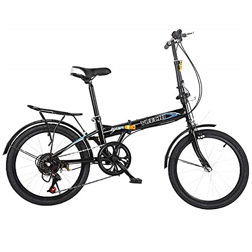 Folding Bike : MOME Casual 20 inch 7 speed adult folding bicycles, mini compact folding bicycles, can also adjust the height of the seat and handlebars to provide a better comfortable experience,