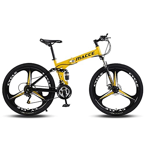 Folding Bike : Mountain Bike 21-speed 26 inch wheels Men's and women's Double butterfly brake Folding bikes