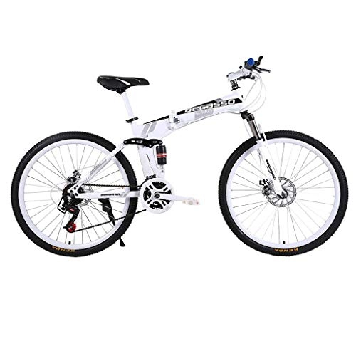 Folding Bike : Mountain Bike Adult 26 Inch Wheels Folding Variable Speed Bicycle Mountain Trail Bike Carbon Steel Outroad Portable Road Bicycles Adult Men Women Bike suitable for the Outdoor Cycle - 21 Speeds