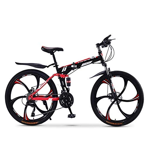 Folding Bike : Mountain Bike Bicycle Adult Folding 20 / 24 / 26 Inch Double Shock-Absorbing Off-Road Speed Racing Boys And Girls Bicycle AQUILA1125 (Color : 26inch)