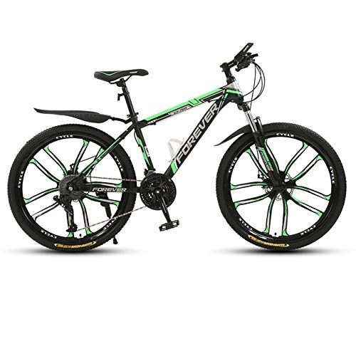 Folding Bike : Mountain Bike, Mountain Trail Bike High Carbon Steel Folding Outroad Bicycles, Bicycle Full Suspension Gears Dual Disc Brakes, B-26inch30speed