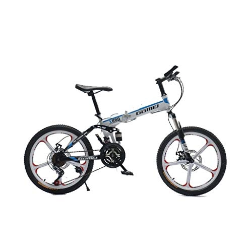 Folding Bike : Mountain Bikes Bicycle Foldable Bicycle Road Bike Variable Speed Bike Variable Speed Bike 20 inches load bearing 85kg (Color : Red, Size : 150 * 60 * 80cm)