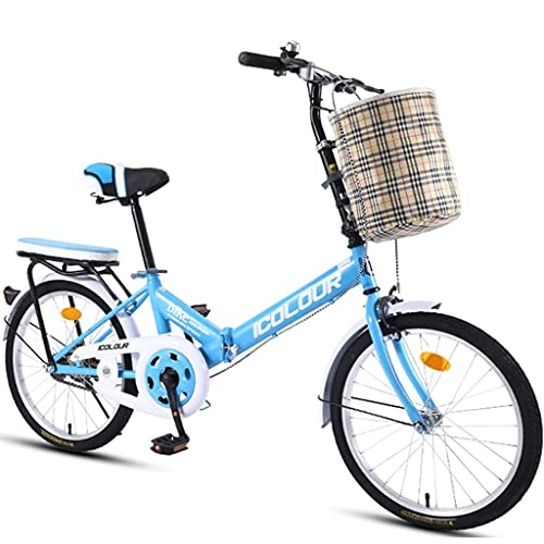 Folding Bike : mountain bikes Folding Bicycle Single Speed Male Female Adult Student City Commuter Outdoor Sport Bike with Basket Mini Folding Bicycle 16 inch Variable Speed Adult Students Children Outdoor Spo