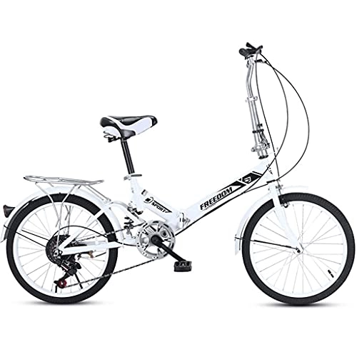 Folding Bike : mountain bikes Variable Speed Lightweight Folding Bike Small Portable Bicycle for Adult Student Teens Folding Bike Country Road Bicycle Adult Student, Three Colors