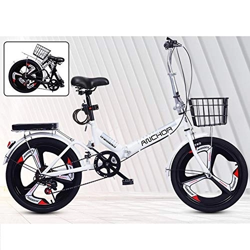 Folding Bike : MU Folding Bicycle Women's Adult Ultralight Variable Speed Portable Light Mountain Bike Adult Male 20 inch Small Bicycle, A, 16 Inches